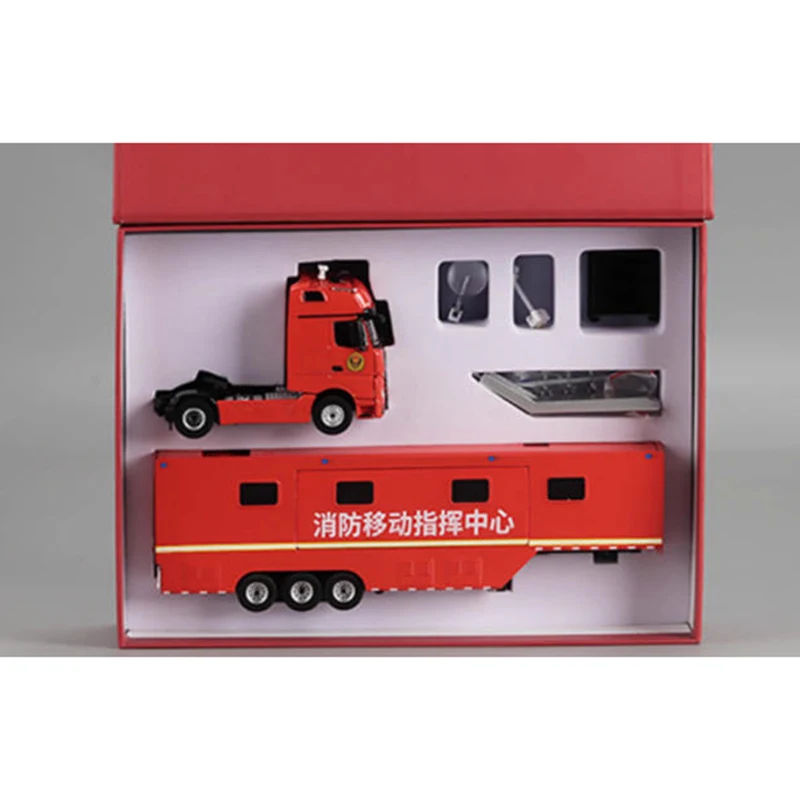 Perka 1:64 motor de bomberos aleación simulación coche modelo colección estática decorado regalos de vacaciones Juguetes