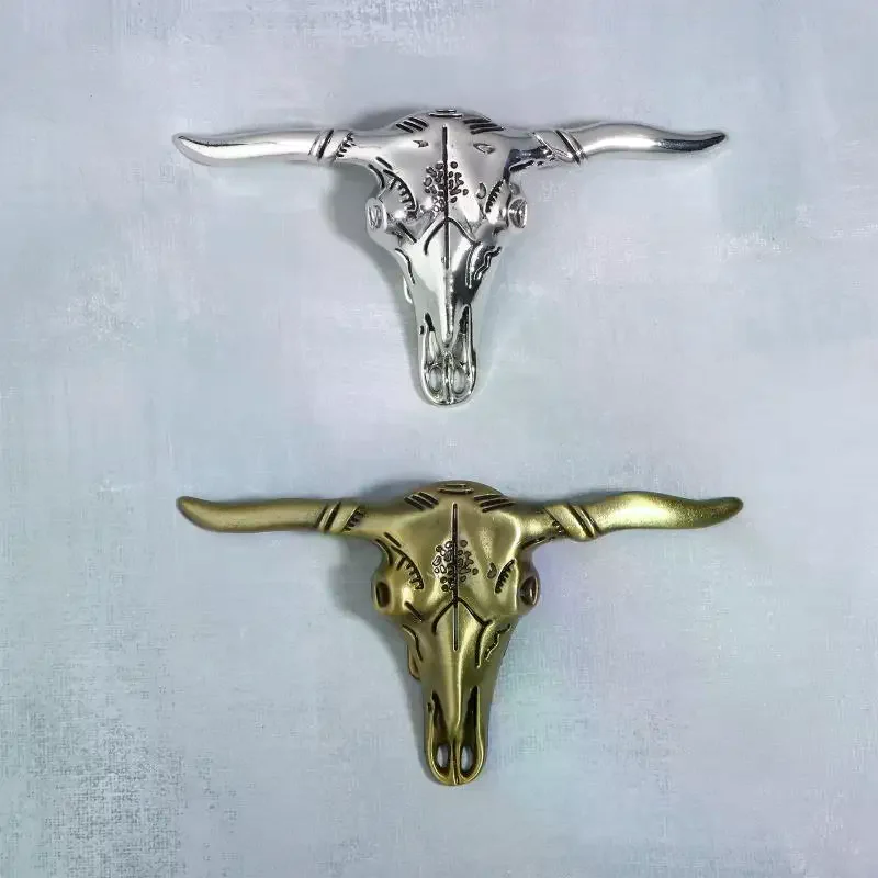 Western Cowboy Retro Zinc Alloy Cow Head Shaped Belt Buckle Accessories Diy Men's Versatile And Stylish Belt Decoration