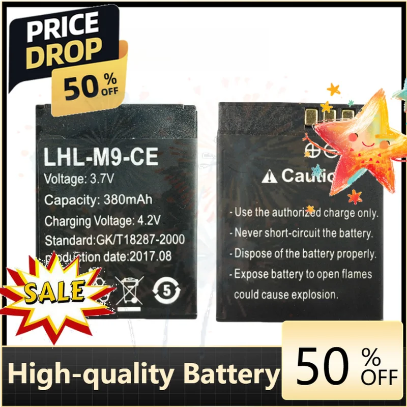 SWZY LHL-M9-CE 3.7V 380mAh Smart Watch Battery for LHL-M9-CE LQ-S1 Battery