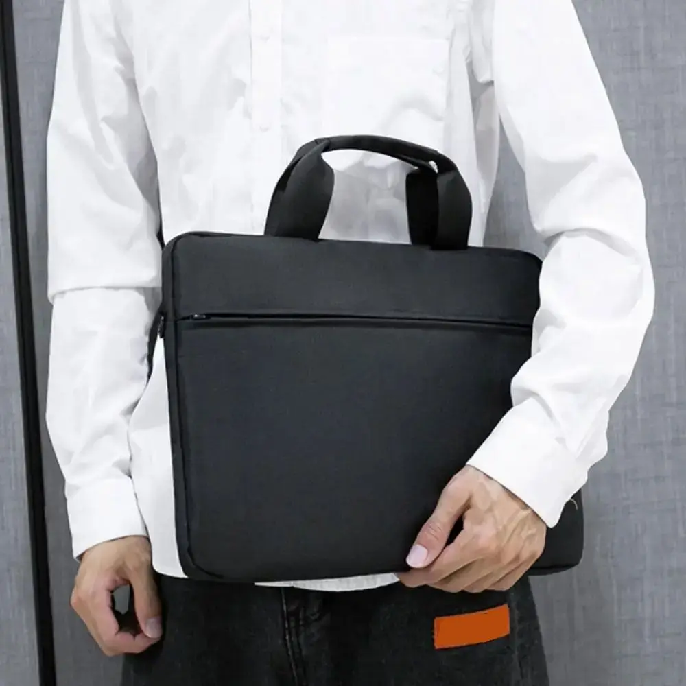 Maletines cruzados de tela Oxford, bolsas de negocios portátiles impermeables, bolsos para portátil de 15,6 pulgadas con acolchado grueso, unisex