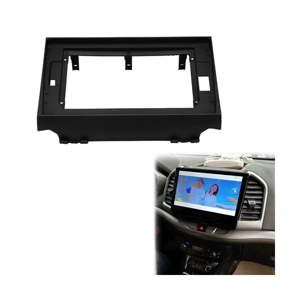 2Din 10.1 Inch Car Radio Fascia for Refine S3 13-16 DVD Stereo Frame Plate Adapter Mounting Dash Installation Bezel