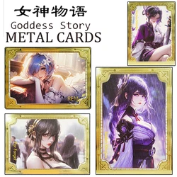 Carta di metallo fai da te gioco anime Kochou Shinobu Kafka george Raiden Shogun REM Boy raccoglie carte rare per regali di compleanno di natale