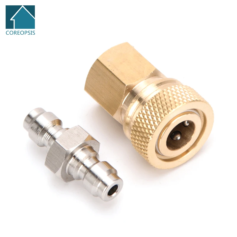 

2pcs Double-End Plug Quick Disconnects Connector 8mm M8x1 Quick Release Couplings Air Refilling Fittings Socket Air Pumps Parts