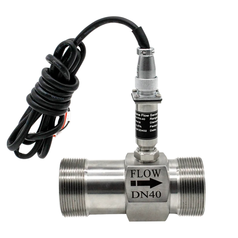 

Alcohol flow meter RS485 Pulse 4-20mA Turbine Flow Meter For Water