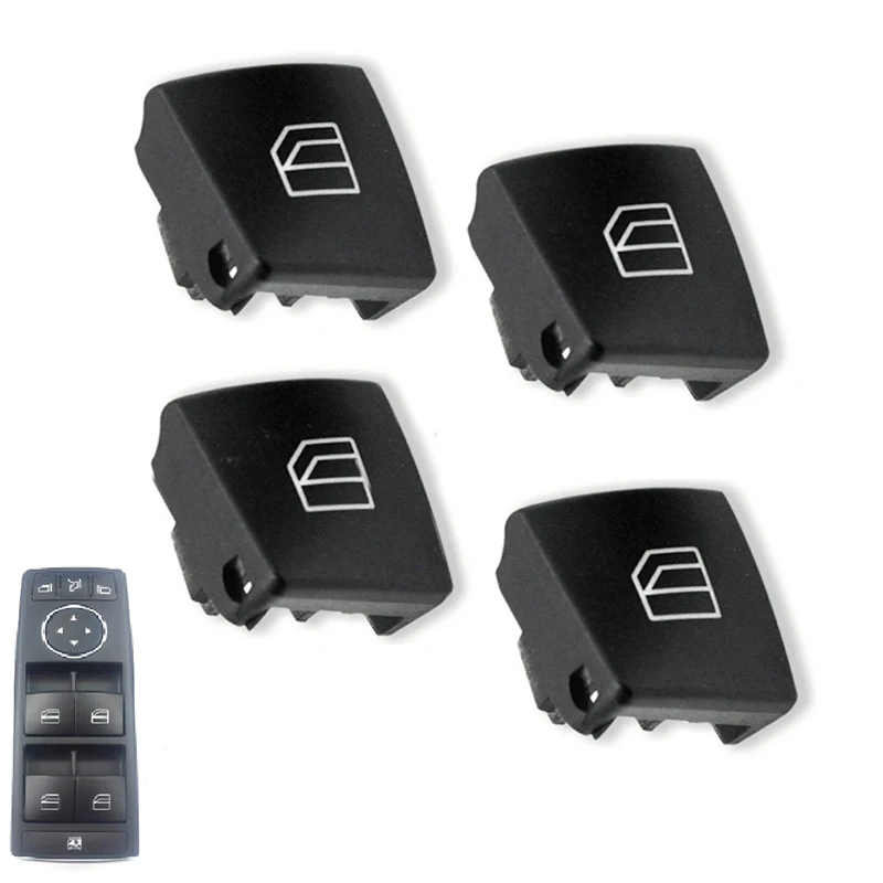 4Pcs/Set Window Switch Button Cover Cap for Mercedes-Benz W204 W212 W463 W166 X166 A-Klasse W176 CLA Coupe C117 X204 Accessories