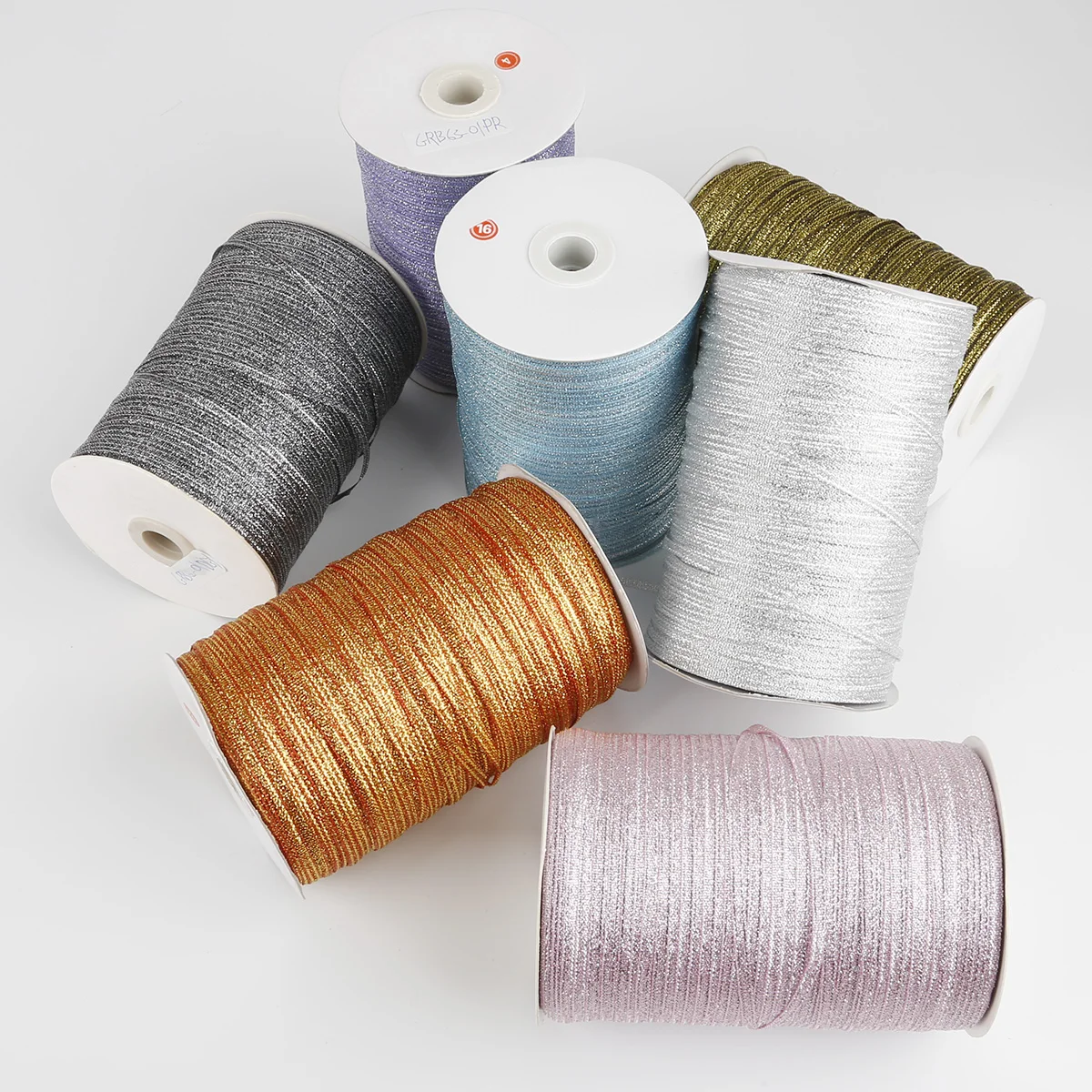 20 Yards 4mm Sewing Glitter Fabric Ribbon Crafts Golden Packaging Ribbons Wedding Home Decor Supplies Gift Wrapping Packing Tape