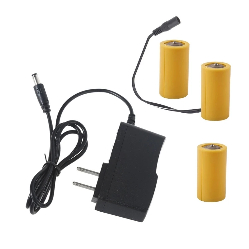 5ASD 1 Set LR14 C Cavo Eliminatori della batteria con adattatore alimentazione 4.5V1A