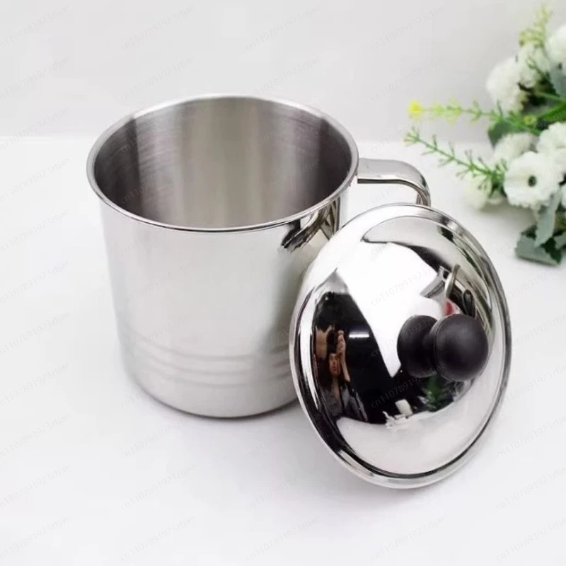 Non-Magnetic Stainless Steel Mug, Child Cup / Small Tea cup / Toddler CUp, with Lid / cuP Rinse CUP, Office Use