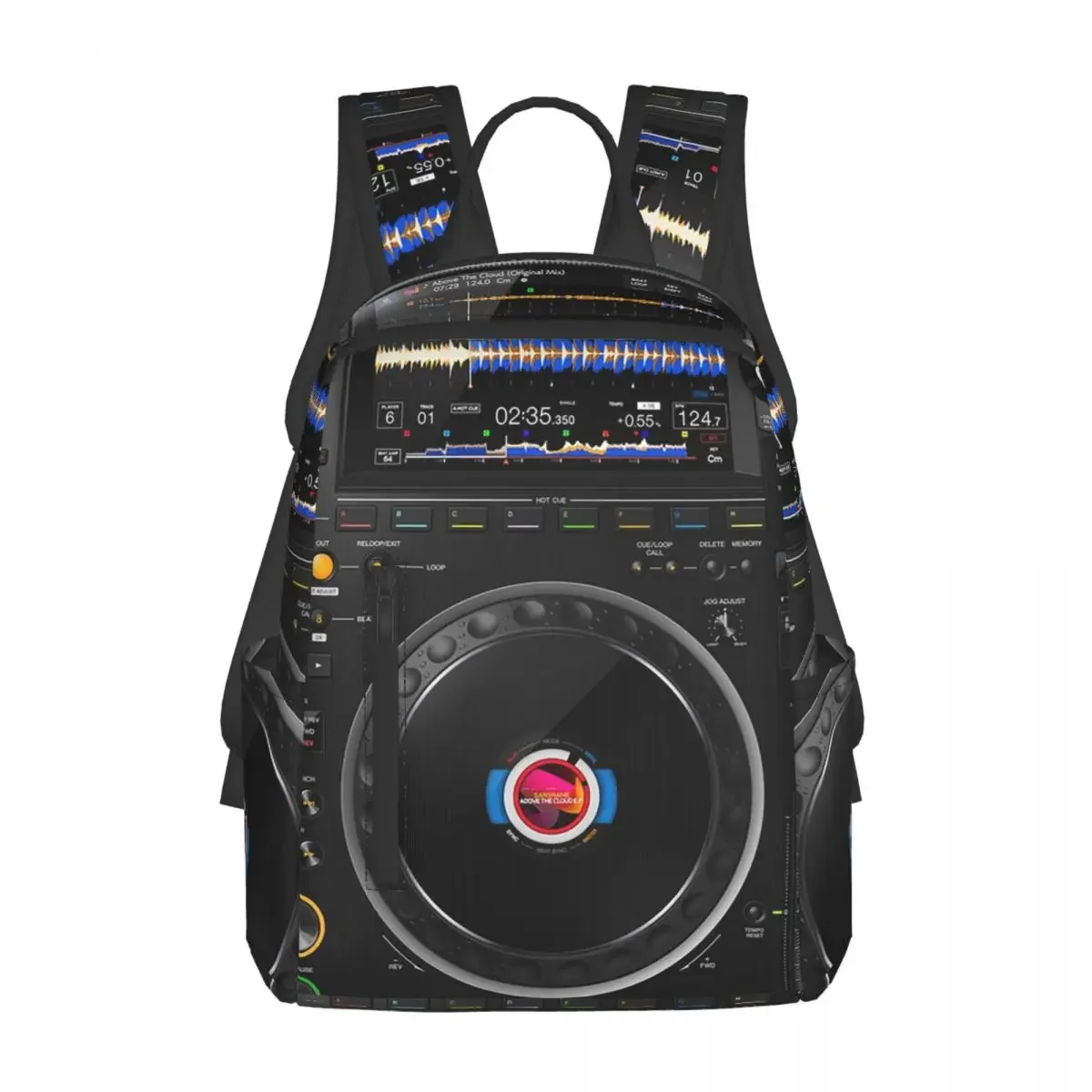 

Pioneer DJ CDJ3000 Multi Format Player Backpack Daypack Large Capacity Boys Girls BookBag School Bag Shoulder Bags for Men Women