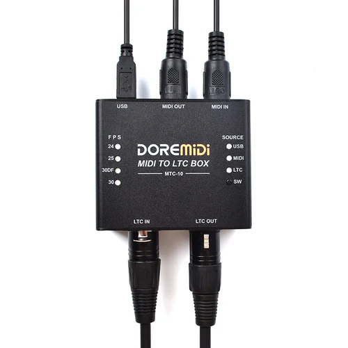 Imagen 2 del producto La caja MIDI a LTC es el código de tiempo MIDI y el dispositivo de conversión de código de tiempo SMPTE LTC diseñado sincroniza el tiempo de audio y iluminación MIDI