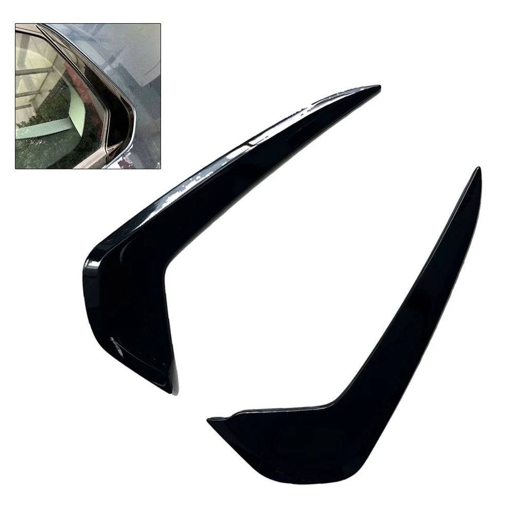 

1 Pair Glossy Black Rear Window Trim Cover for Mazda CX50 2023 2024 Molding Decorative Sticker PC Easy Fitment