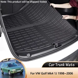 For Volkswagen VW Golf Mk4 1J City Town 1998~2006 1999 2000 Car Rear Trunk Mat Waterproof Protective Liner Trunk Tray Floor Mat