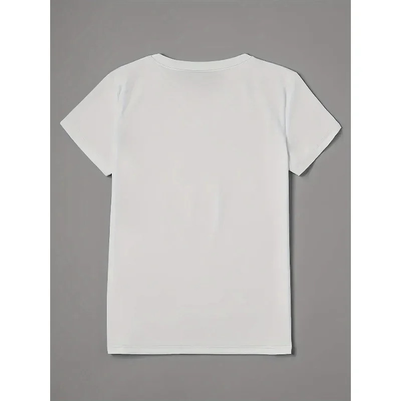 Camiseta Retro con estampado de frijoles de cacao y Chocolate para mujer, camiseta informal de moda, camiseta de manga corta con cuello redondo, Top cómodo y elegante