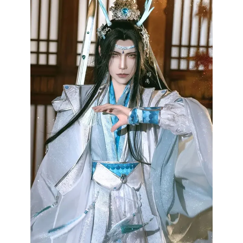 

DY20Lan Wangji Косплей Грандмастер демонического культивирования Мо Дао Zu Shi Lan Чжань для взрослых Anicent Одежда Костюм Hanfu Halloween2