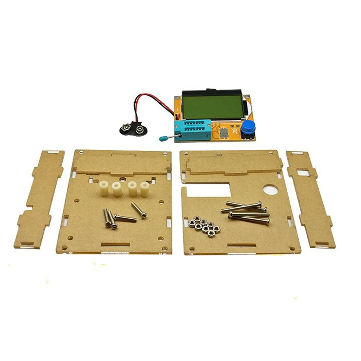 LCR-T4 ESR Meter Transistor Tester Diode Triode Capacitance SCR Inductance Multimeter Tools with Case