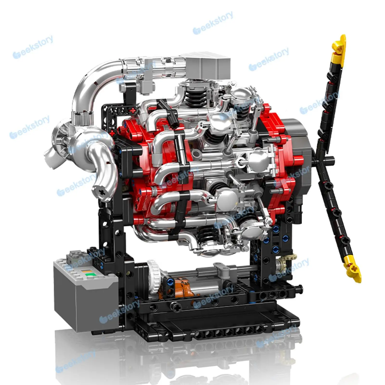 Nowy zestaw klocków konstrukcyjnych modelu silnika samolotu 1147 PCS, wyzwanie dla dorosłych 10211, kolekcjonerski ornament do samodzielnego montażu, zabawka DIY, cegły na prezent