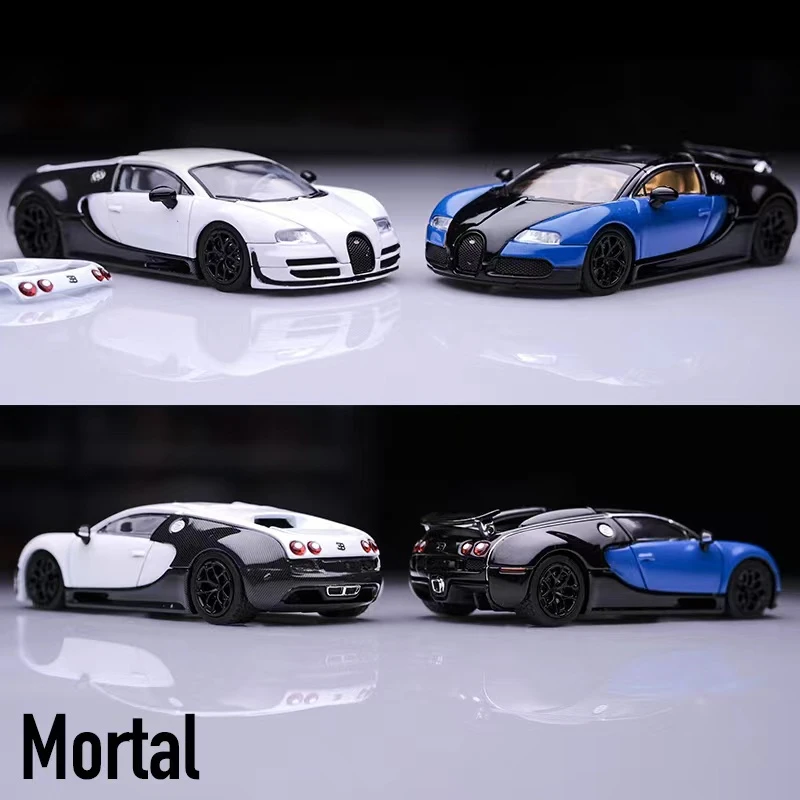 

**Pre-order **Mortal 1:64 Bugati Veyron blue black /White limited799 Model Car