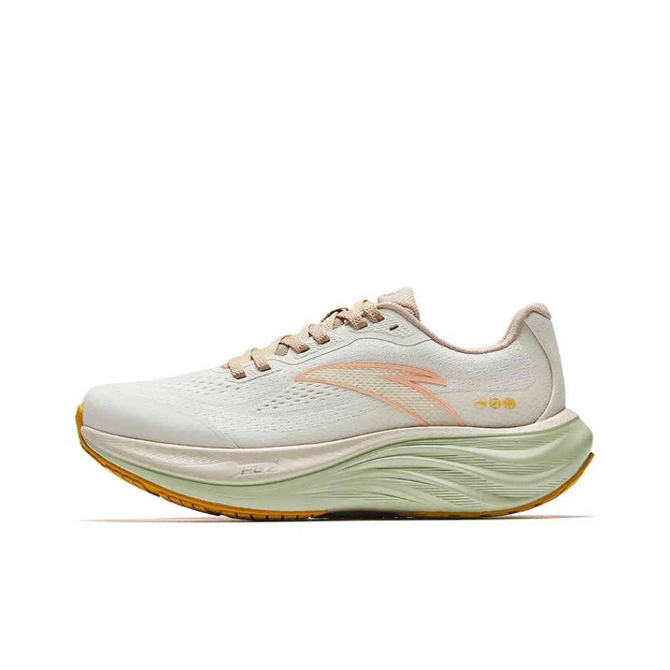 Anta Slip Resistant, Abrasion Resistant, Rebound Low top Training Running Shoes Women's Ivory White 122515508-8