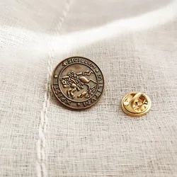 Knights Templar Seal Crusaders Solomons Temple Lapel Pins and Brooches Masonic Free Masons Badge Gift for the Lodge