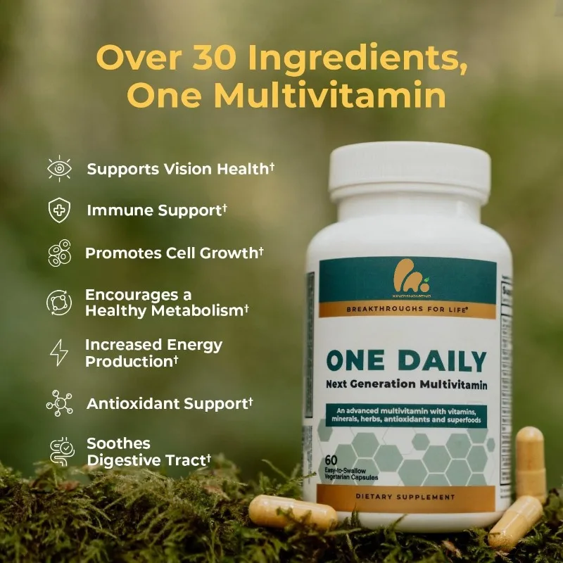 Daily Multivitamins Contain 19 Essential Vitamins And Minerals, Including Vitamin C, D3, And Zinc-60 Capsules