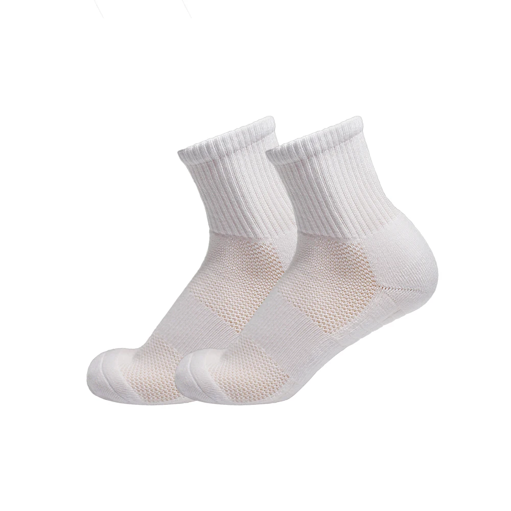 S/M/L 1 Pair Thickened Towel Bottom Socks Mid-length Socks Stockings Sports Socks Breathable Tennis Socks Running Socks