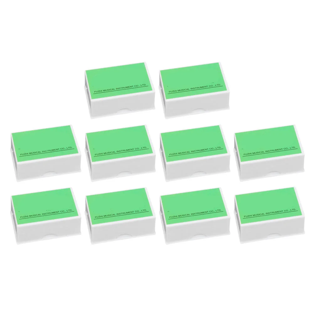 

10pcs Rosin Block For Violin Bow Stringed Instrument Erhu Viola Durable Easy Use Portable Practical Maintenance Tool