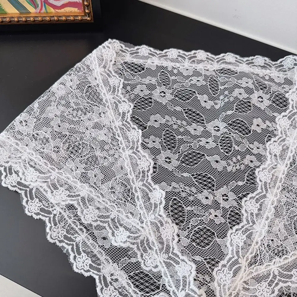 Koreanischer Blumenspitzen-Minirock mit Schnürung, Y2K-Streetwear, Spitze, Dreieckstuch, Schürze, Wickelrock für Damen