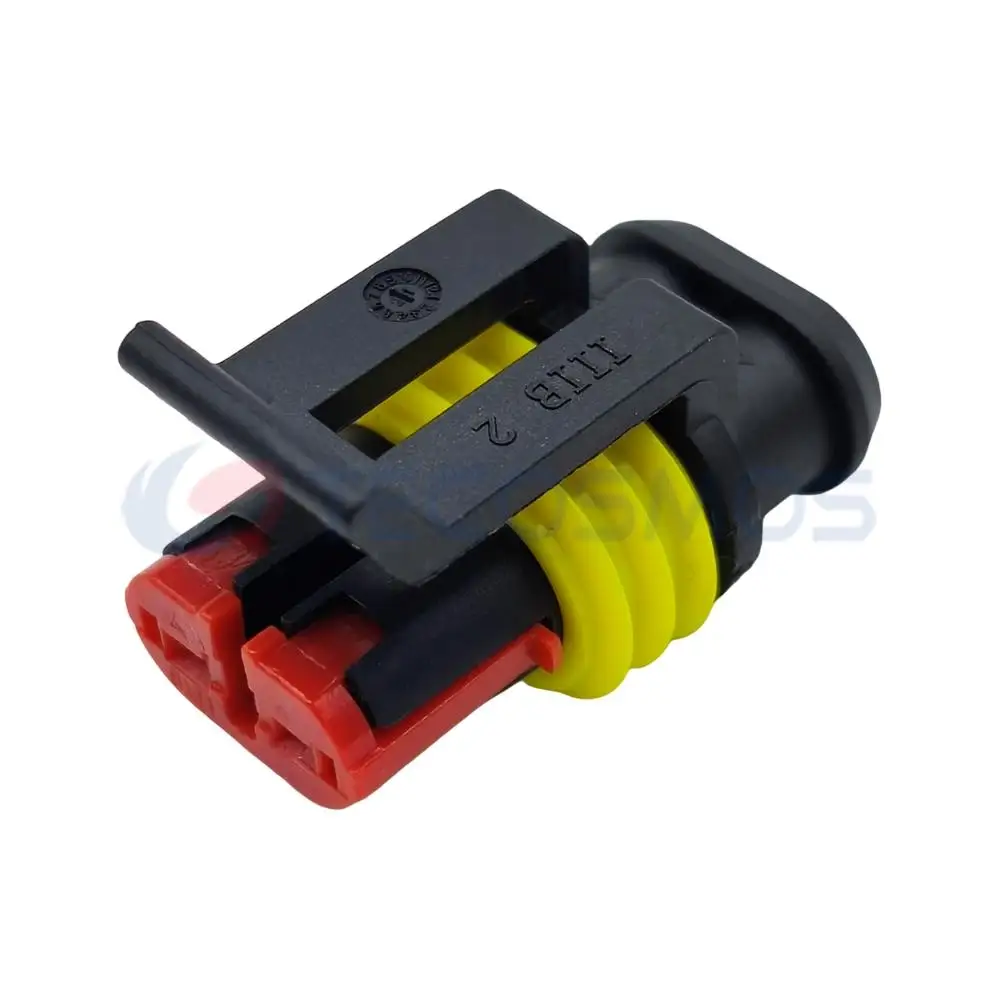 

2 Pin Way Sealed Waterproof Electrical Wire Connector Plug Set auto connectors with cable