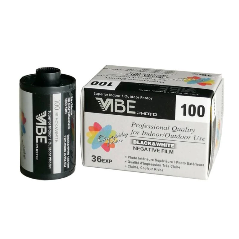 3Rolls/5 Rolls VIBE 100 ISO 100   VIBE 400 ISO 400  Black & White film 135 Negative film 36EXP/Roll for VIBE 501F Camera