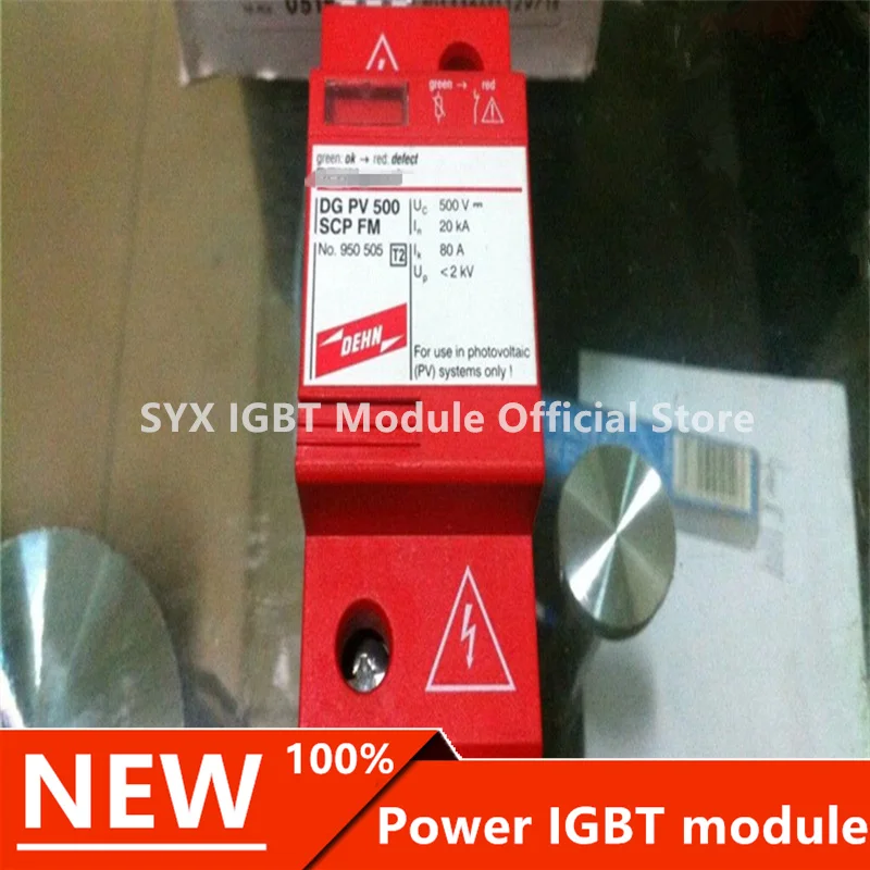 

1PCS DGPV500SCPFM DG PV 500 SCP NO.950 505 500V20KANew German Imported Photovoltaic Surge Protector Lightning Protection Device