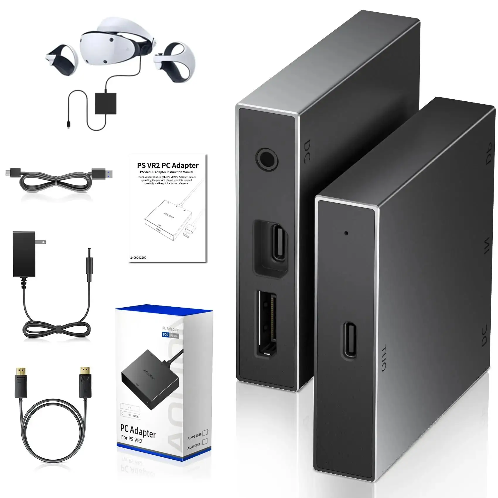 

AOLION For PS5 VR2 PC Converter PS VR2 PC Adapter Kit PC Adapter