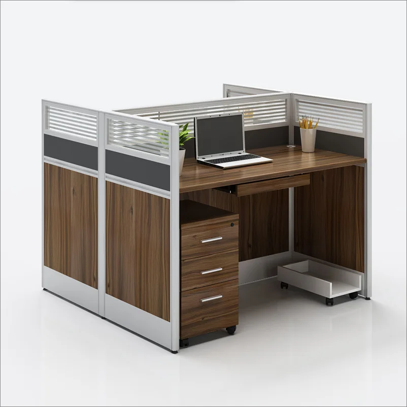 Desk Screen Card Space Staff Desk Chair Combination Office Furniture