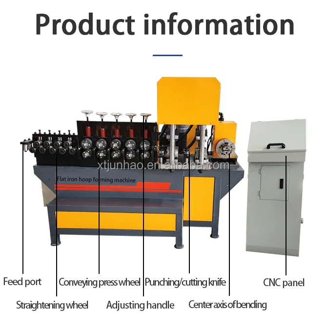 CNC Clamp Making Machine Stainless Steel Flat Iron Bending Machine Clamp Hoop Forming Machine