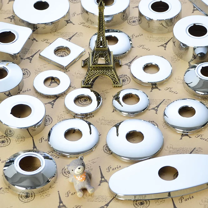 غطاء ديكور لصنبور الفولاذ المقاوم للصدأ يزيد من غطاء الدش بصمام زاوية الصنبور وغطاء ديكور أنابيب المياه