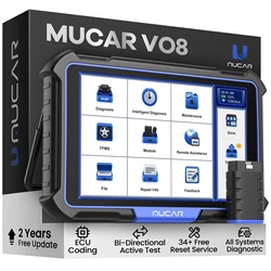 MUCAR VO8 Best Professional Car Diagnostic Tool Obd2 Scanner Auto Bidirectional Scan Tools ECU Coding 34 Reset Free Update