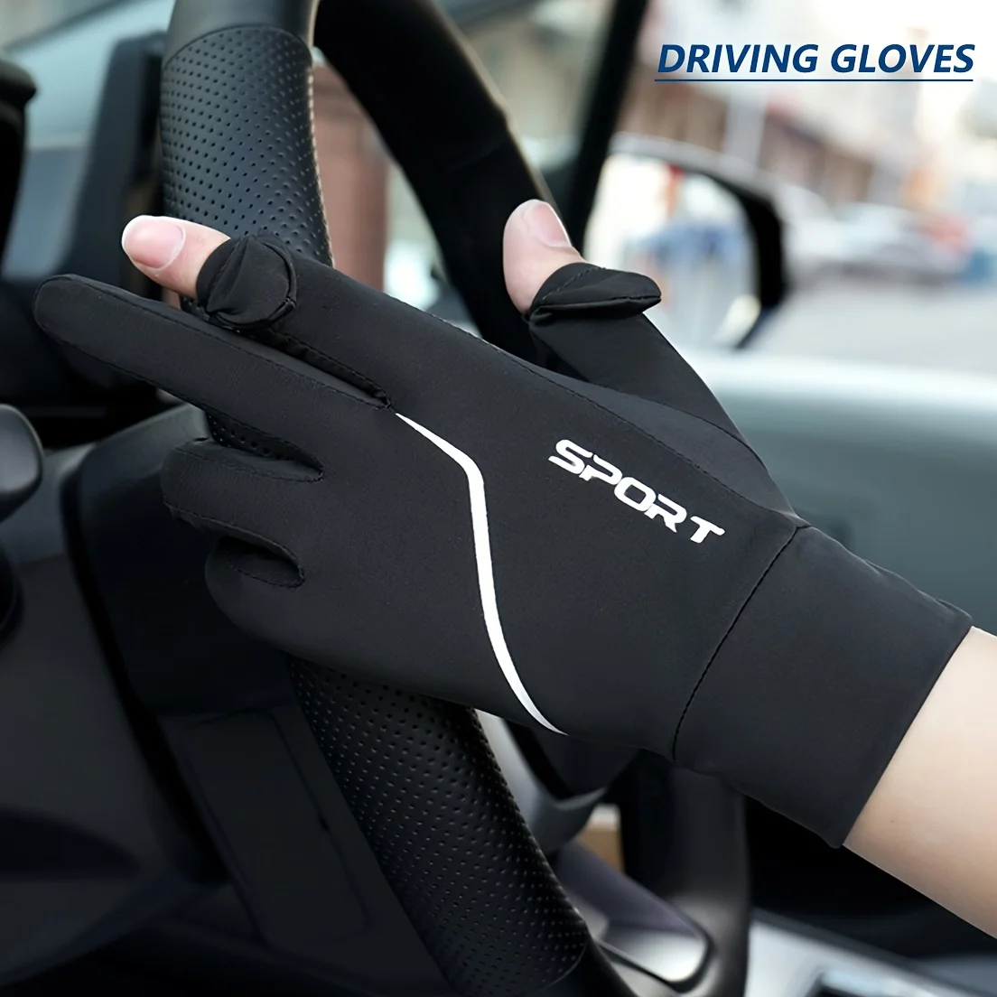 

Breathable Sun Protection Gloves UV SPF, Touchscreen & Non-Slip Grip for Driving, Cycling, Hiking, Outdoor Activities