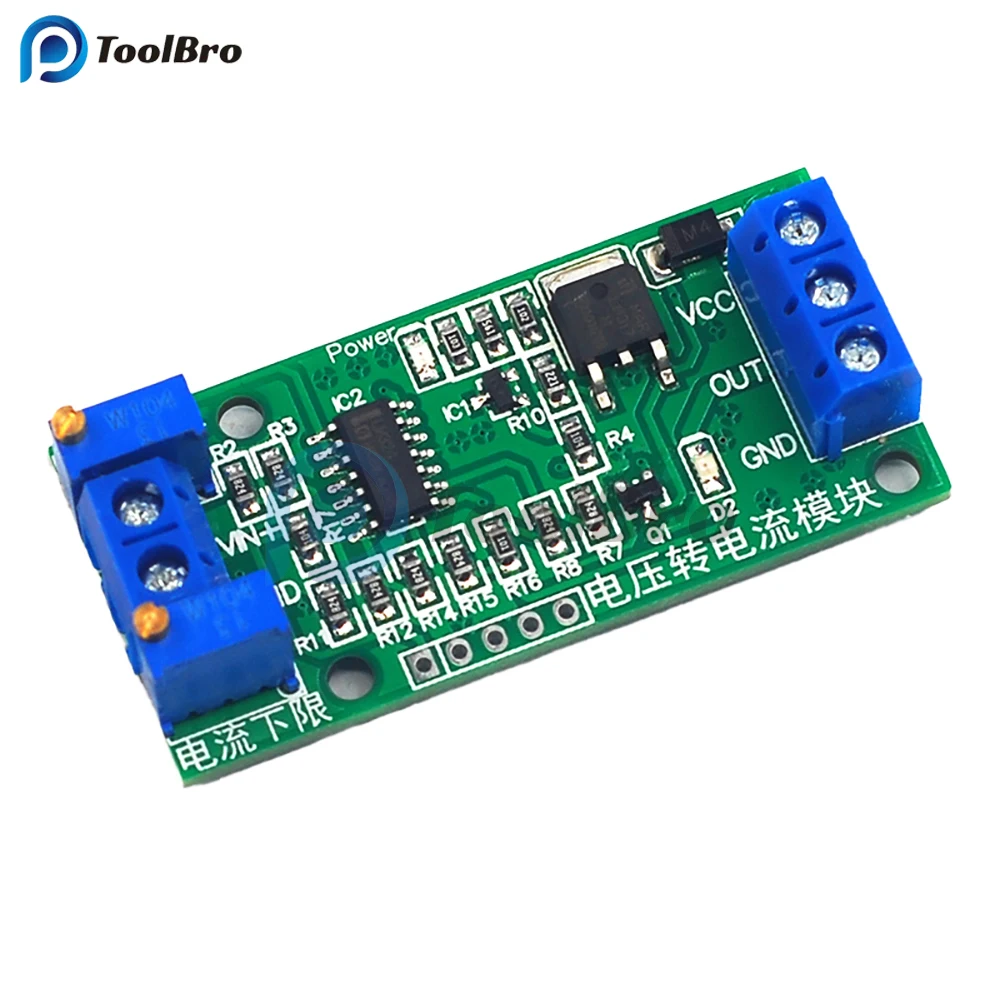 0-5V 4-20mA Voltage to Current Signal Converter Module Volt to Amp Transmitter Linear Conversion Transfer Board 2.5V 3.3V 5V