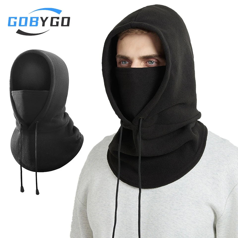 

GOBYGO Warm Headgear Fleece Multi-Functional Full Face Protect Against Wind Cold One-Piece Scarf Outdoor Cold-Proof Ski Mask