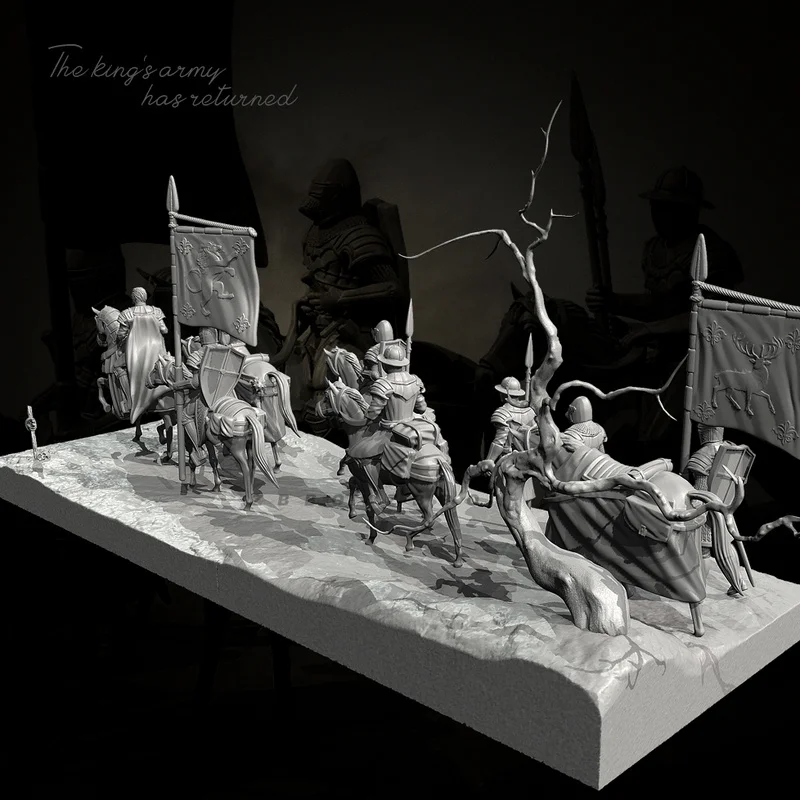 

38mm 50mm Resin Model Figure Master Wang Returns Gk Micro Miniature 3d Printed White Model Toy Unassembled And Unpainted Kit