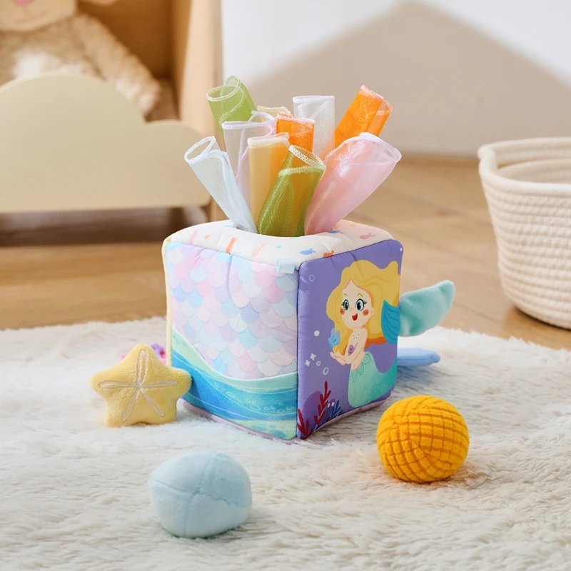 Frühjahrssaison Sonderangebot: Weiche Bauernhoftiere Musik-Touch-Sensorik-Spielzeugbox, Magisches Haus zur Entwicklung der Fingerpräzision bei Babys – Detail 29