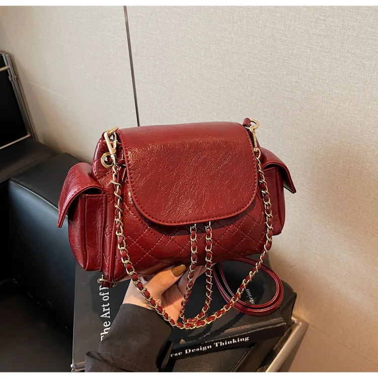 

2025 S/S Women‘s Vintage Shoulder Crossbody Bag, Retro Genuine Leather Multi-way Tote, Quilted Large Capacity Purse for Work