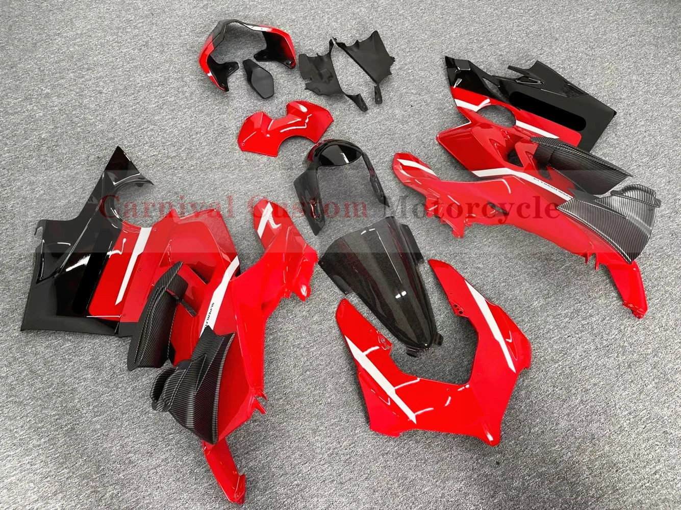 Suitable for Ducati Panigale V4 V4S 2020-2022 brand new high-quality ABS material motorcycle body fairing kit no fixed wing