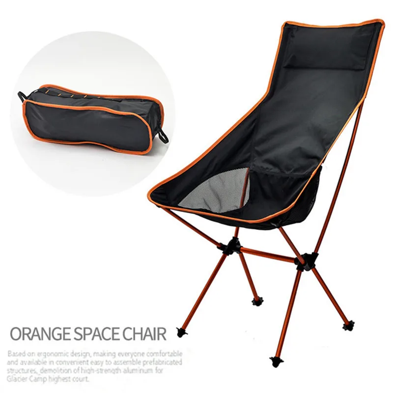 Tragbarer klappbarer Campings tuhl Outdoor Moon Chair zusammen klappbarer Fuß hocker zum Wandern Picknick Angels tühle Sitz