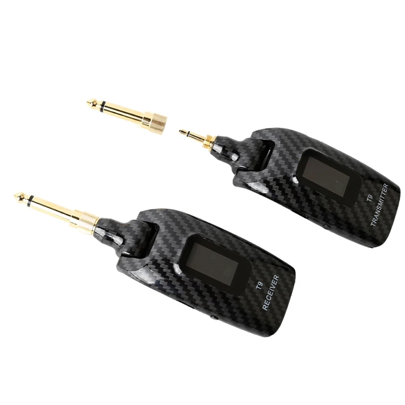 

T9 Guitar Carbon Fibre 5.8G Wireless System Transmitter Receiver Built-In Rechargeable Wireless Guitar Transmitter