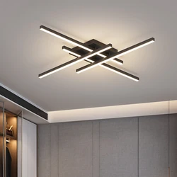 Modern LED Ceiling Light 30/50CM Long Line Square Lamp For Bedroom Living Room Hotel Study Living Room Indoor Lighting Fixyures