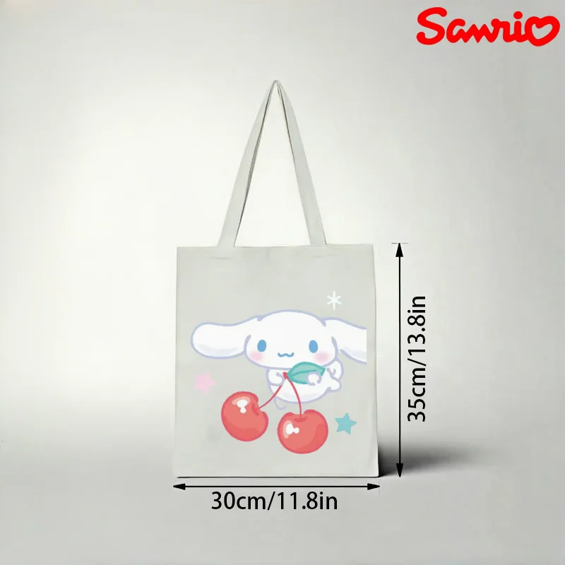 

1pc Kawaii Cinnamoroll Cherry Tote Bag, Cute Casual Shoulder Bag for Girls