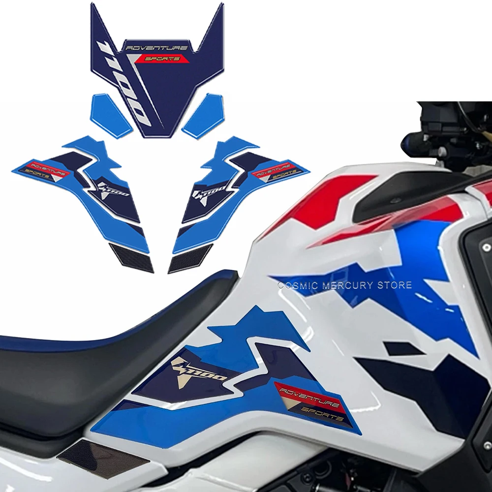 

New Motorcycle Tank Pad Sticker Protective Stickers Kit For Honda Africa Twin Adv 2025 3D Gel Epoxy Resin Stickers adv 2025