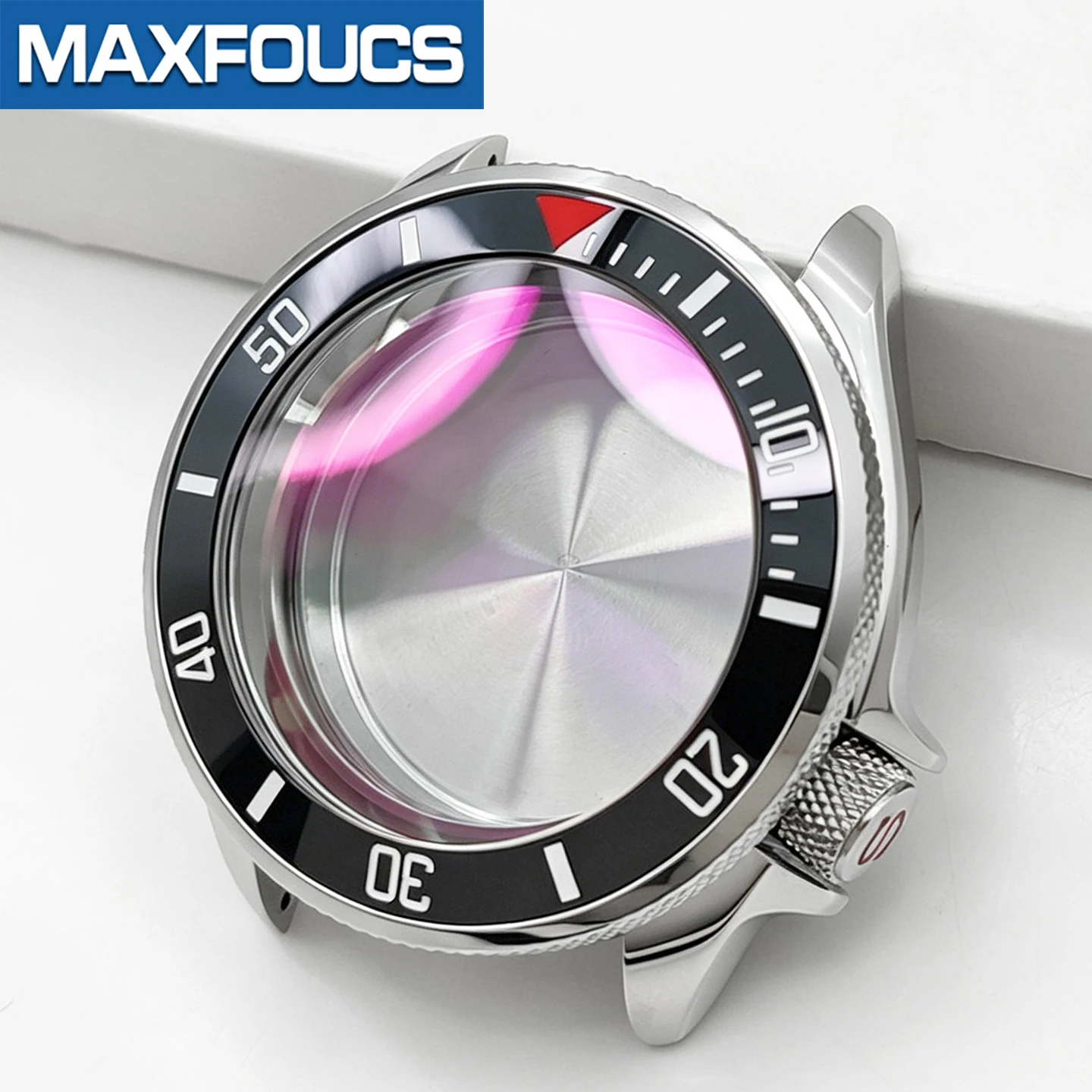 Prospex Geränderte Lünette SKX 3.8 Uhrengehäuse-Set Silber Poliert Passend für NH35/NH36/NH34 MOD Uhrengehäuse-Teile Saphir-Einsatz Maßanfertigung – Detail 15
