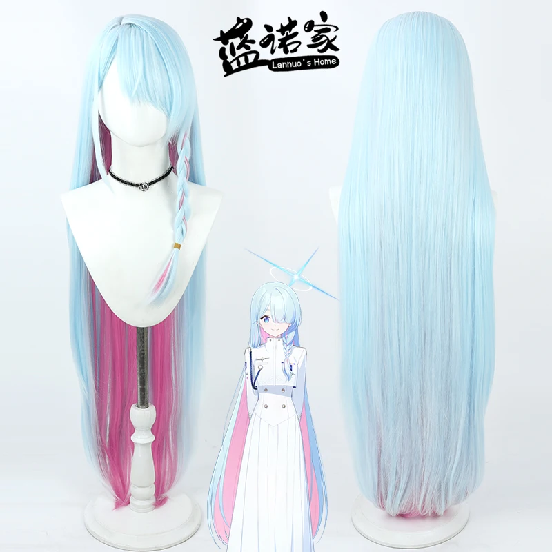 

Anime Blue Archive Miyabi Shirogane Cos Cosplay Wig Halloween Carnival Party Props Synthetic Hair Heat Resistant Fiber + Wig Cap