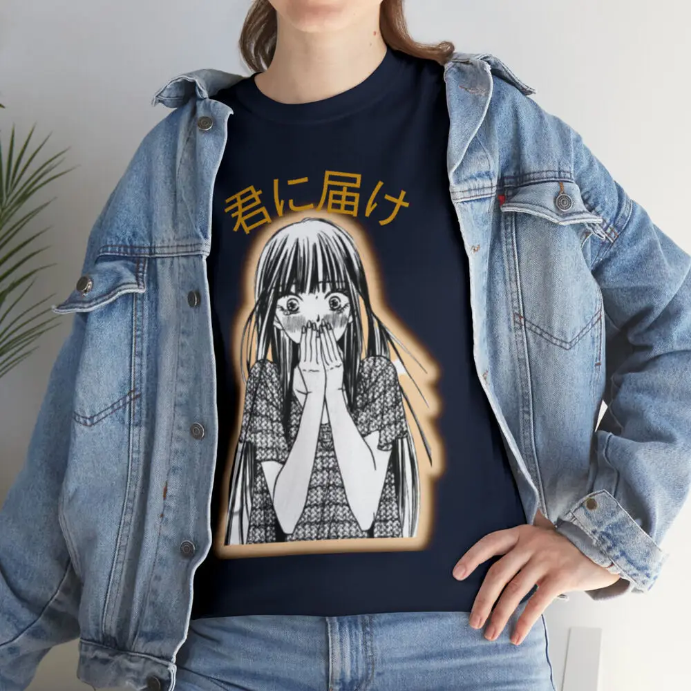 Waifu Girl Sawako T Shirt Kimi Ni Todoke Anime Tee Manga Clothing Cosplay Kawaii